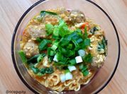 Gambar seblak mie telur bakso