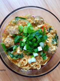 Foto resep Seblak mie bakso telur