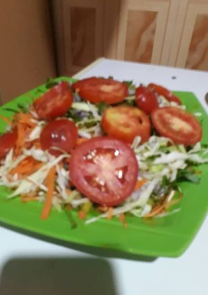 A picture of Tomatoes salad.