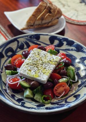 正宗希臘沙拉 χωριάτικη σαλάτα 的食譜成品照片