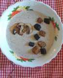 Crema de champiñones