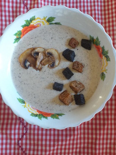 Una foto de Crema de champiñones