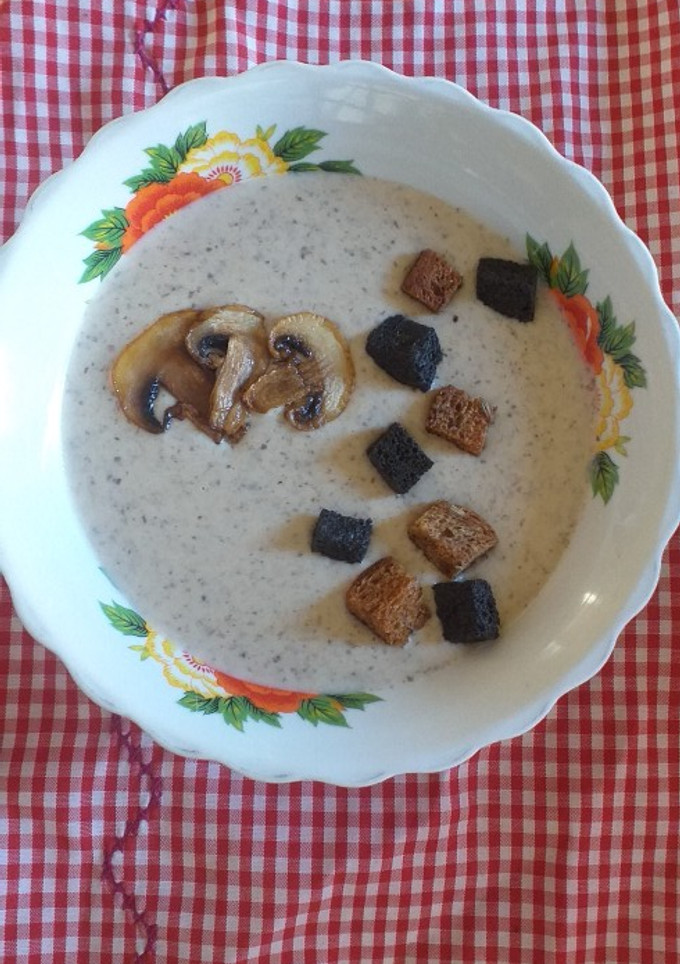 Una foto de Crema de champiñones