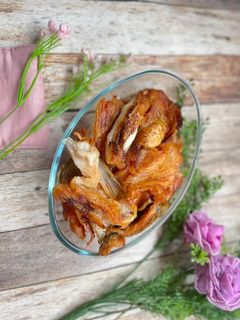 Foto resep Crispy salmon skin & bone