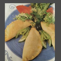 A picture of Mexican Empanadas.