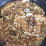 Mushroom Omelette with fresh Coriander and Butter