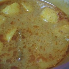 A picture of Dahi wale Aloo.