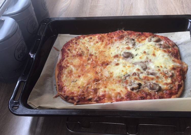 Pizza básica facilita y con pocos ingredientes