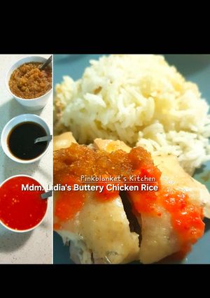 A picture of Mdm Lidia's Buttery Chicken Rice.