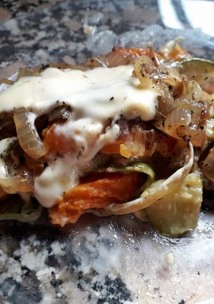 Una foto de Lasagna de calabaza y zuquini