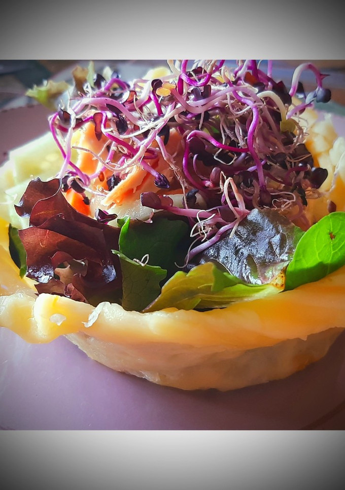 Una foto de Ensalada de queso