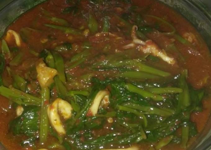 Sambal kangkung cumi