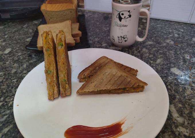 Grilled potato sandwich