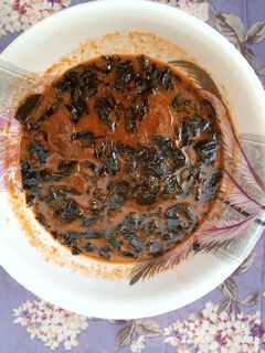 Miyar zogale Mai gyada ainihin hoton girkin