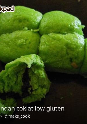 Foto resep Roti pandan coklat low gluten