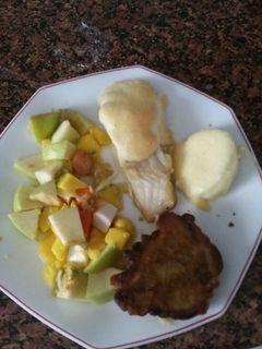 Una foto de Bacalao gratinado con alioli