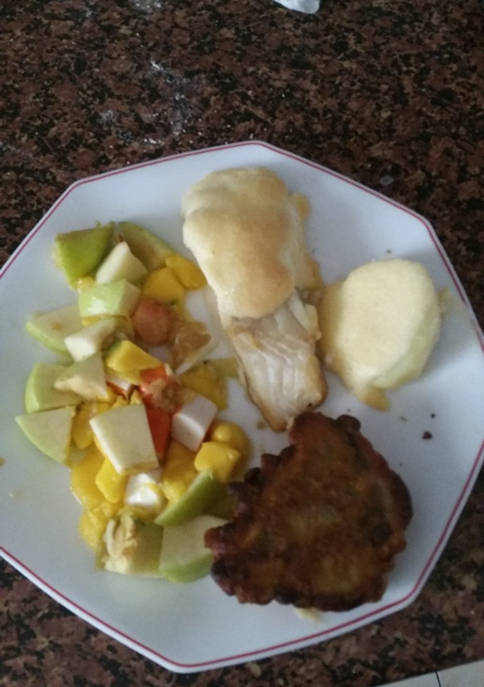 Una foto de Bacalao gratinado con alioli