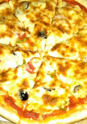 صورة لوصفة البيتزا 😋😋