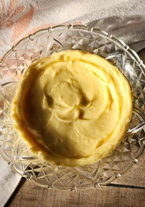 Una foto de ✨Crema pastelera sin azúcar apta diabéticos ✨ Al microondas, fácil y rápida ✨
