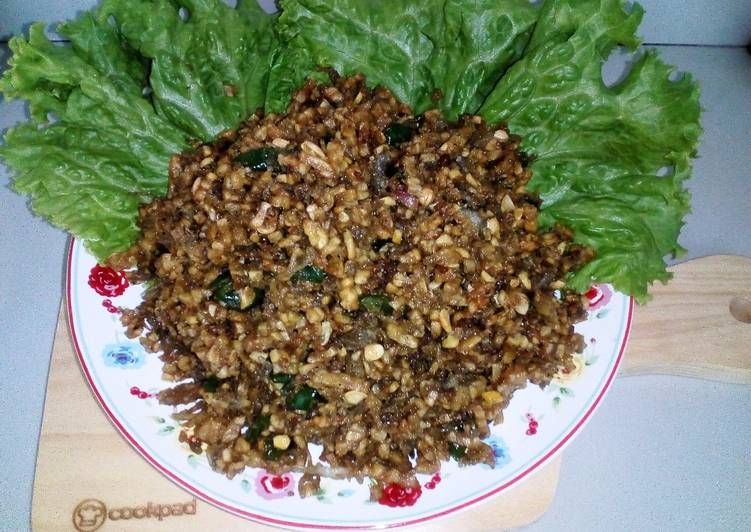 254.Kering Tempe dan Teri Cabai Hijau