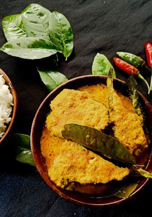 গন্ধরাজ পাতা বোয়াল (gandhoraj pata boal recipe in Bengali) রেসিপির প্রধান ছবি
