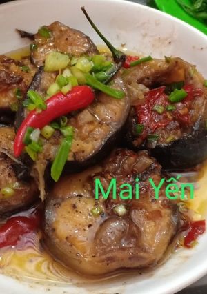 Hình của món Cá trê kho tiêu.