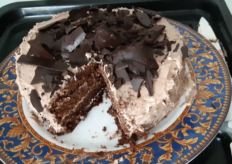 Langkah Mudah untuk Membuat Dark Coffee Forest Cake (no alkohol), Lezat