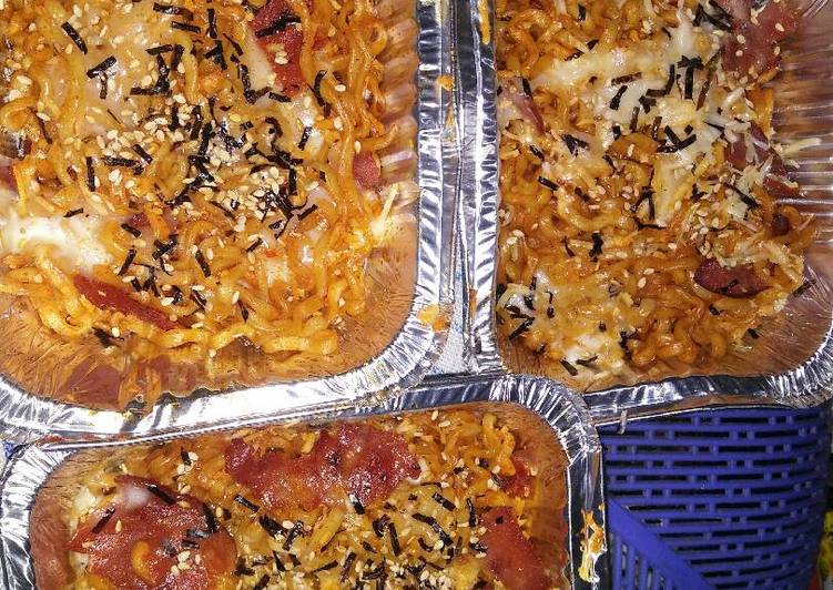 Samyang beef mozarella chesse baked
