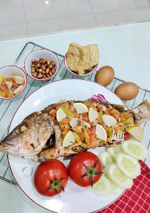 Foto resep Kakap Goreng Sambal Matah