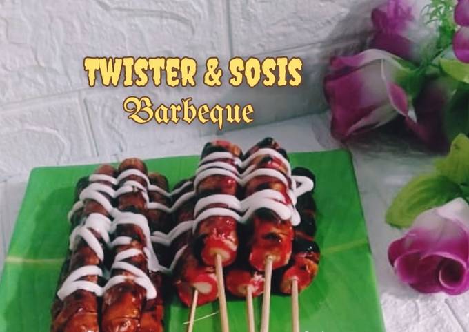 Anti Ribet, Bikin 🥖Twister &amp; Sosis Bakar, Bumbu Barbeque🍖 Ekonomis Untuk Jualan