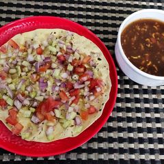 A picture of Roasted Masala Papad.
