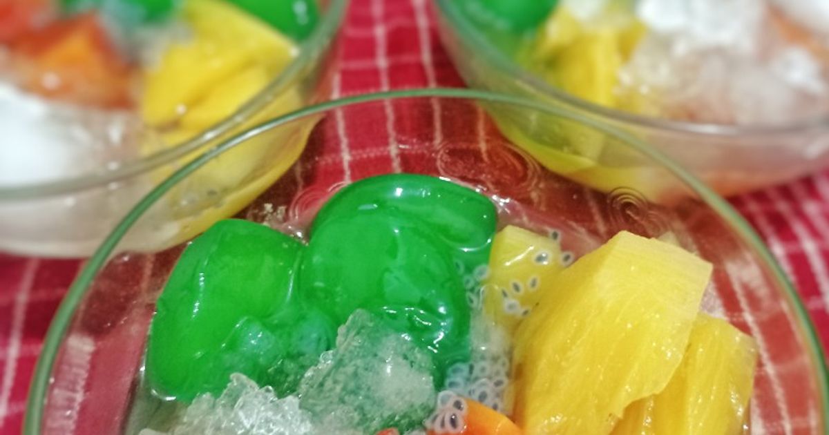 Resep es podeng segar dan gurih dengan santan