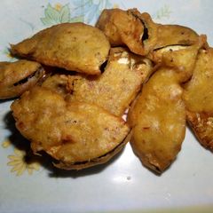 Crispy Brinjal Pakora A picture of Crispy Brinjal Pakora.