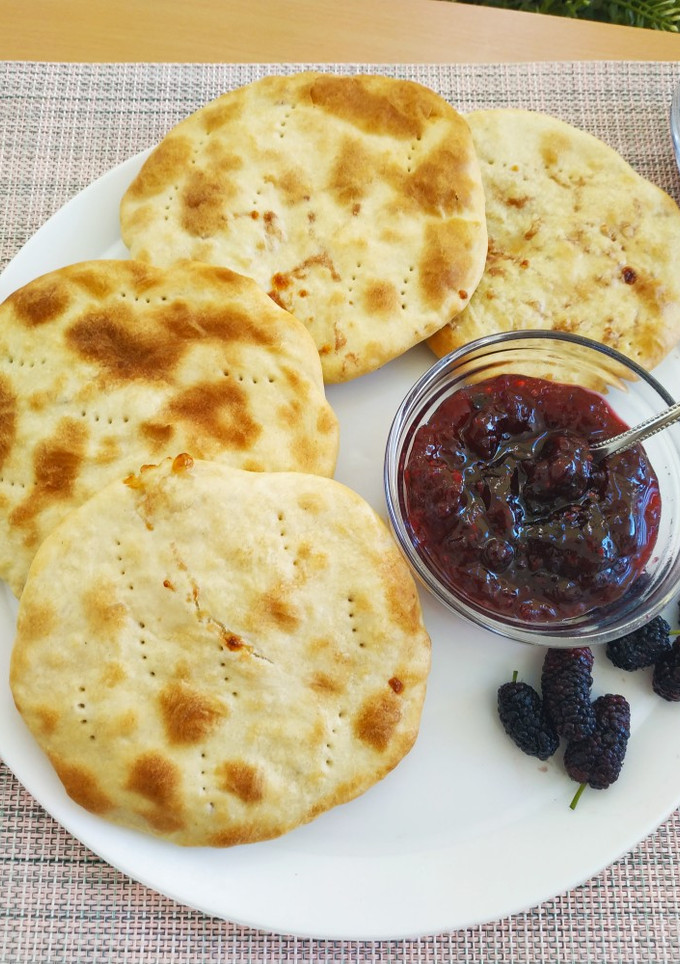 Una foto de Tortitas al horno con queso Mozzarella