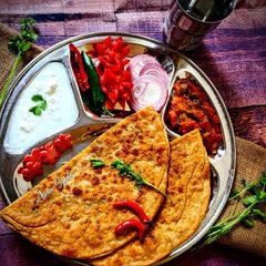 A picture of Mooli Ka Paratha.