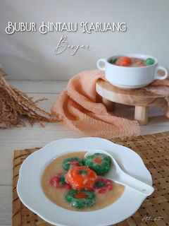 Foto resep Bubur Hintalu Karuang Banjar (bentuk bunga)