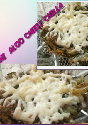मेथी आलू चीसी चीला (Methi aloo cheesy chilaa recipe in hindi) रेसिपी मुख्य फोटो