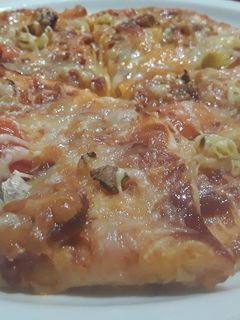 Pizza házilag Air Fryerben 1 fõre - gyors, egyszerű recept fotója