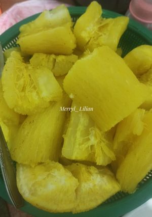 Foto resep Singkong Rebus Bumbu Kuning
