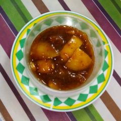 A picture of Sweet and sour lemon pickle.