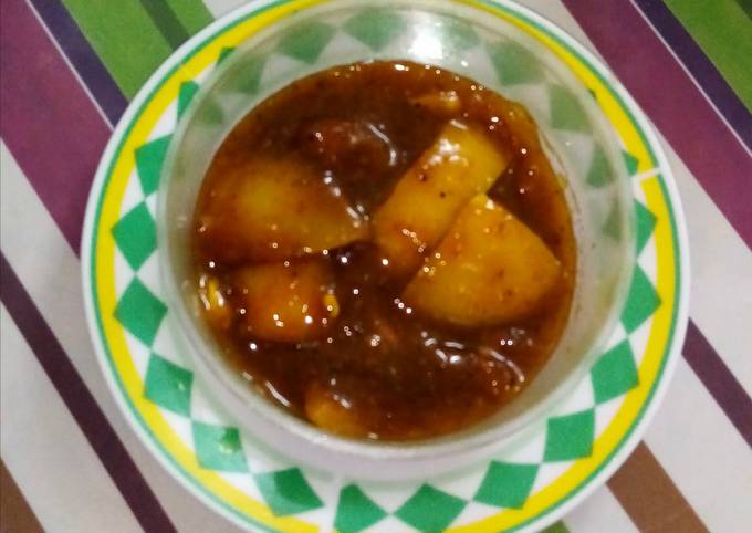 Sweet and sour lemon pickle