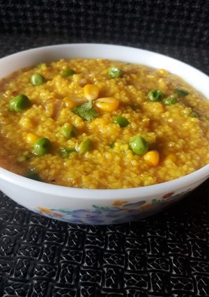 A picture of Corn and peas Dalia.
