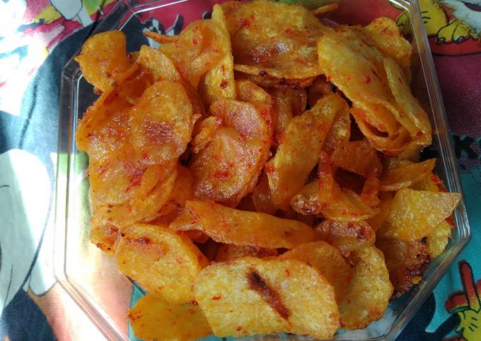 Resep Kripik Kentang Pedasssss Oleh Barbar Cookpad