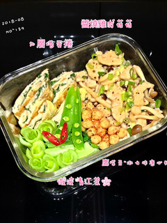 醬燒雞肉菇菇便當 的食譜成品照片