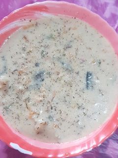 صورة لوصفة شوربة سي فود (ثمار البحر) بالكريمة