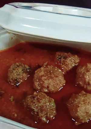 A picture of Kofte ka salan.