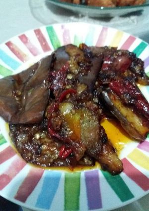 Foto resep Terong penyet sambal rujak #bikinramadhanberkesan