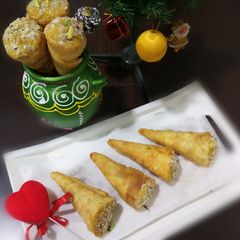 A picture of Sweet chana dal cone.