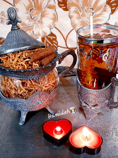 عکسی از دستور دمنوش به و دارچین☕