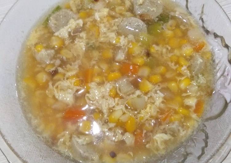 Cara Gampang Membuat Sop jagung suegerrrr yang Bisa Manjain Lidah